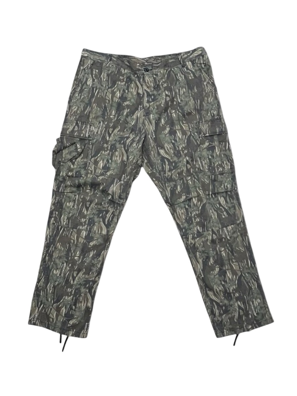 Vintage Y2K Camo Cargo Pants Men’s Military Style 42x32 Baggy Utility